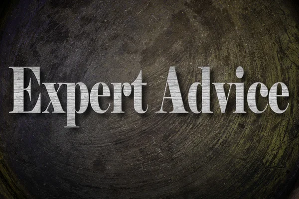 Expert Advice Text on Background — Stock Photo, Image