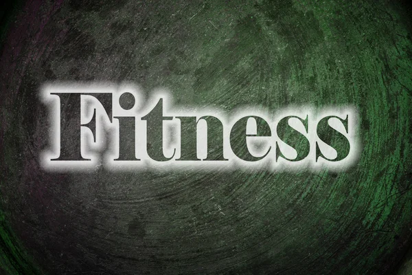 Fitness text on Background — Stock Photo, Image