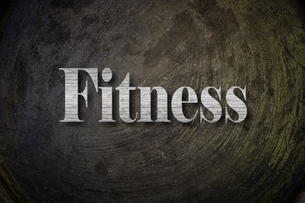 Fitness text on Background — Stock Photo, Image