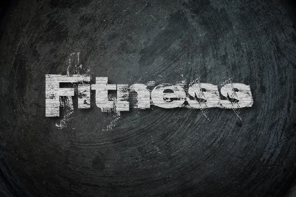 Fitnesstext im Hintergrund — Stockfoto