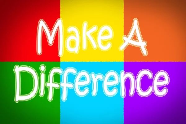 Make A Difference Concept — Stock Photo, Image