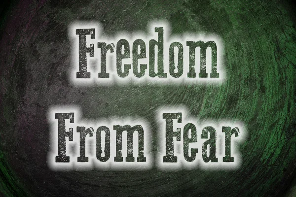 Conceito de Liberdade do Medo — Fotografia de Stock