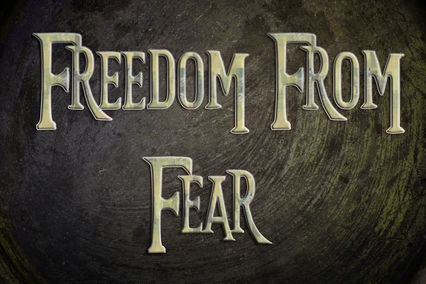 Freedom From Fear Concept — Stock Photo, Image