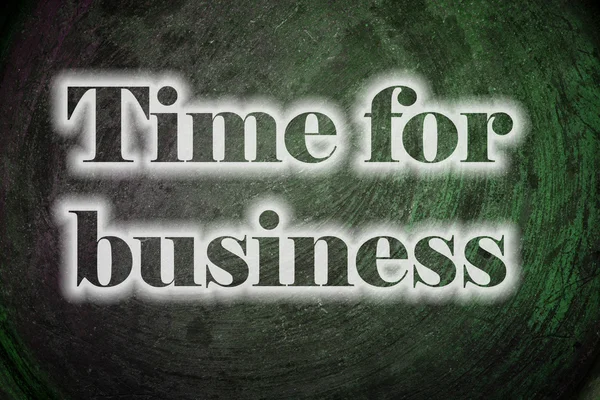 Time for business text on Background — Stock Photo, Image