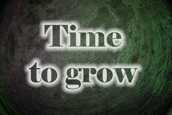 Time to grow text on Background — Stock Photo, Image