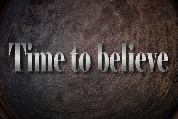 Time to believe text on Background — Stock Photo, Image