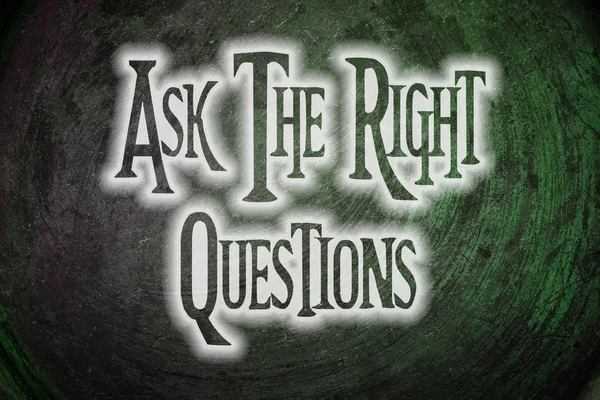 Ask The Right Questions Concept — Stock Photo, Image