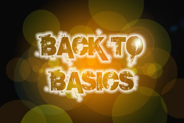 Back To Basics Concept — Stock Photo, Image