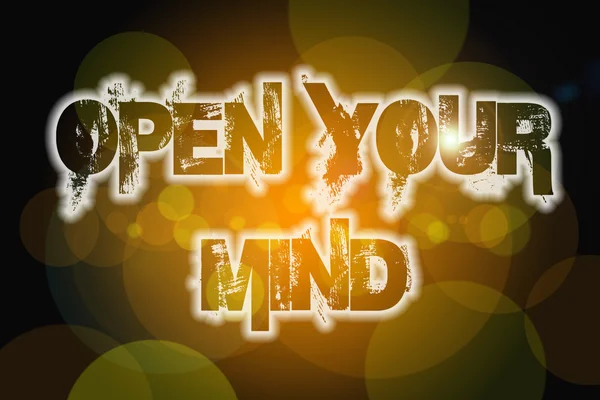 Ανοίξτε σας μυαλό έννοια — Φωτογραφία Αρχείου