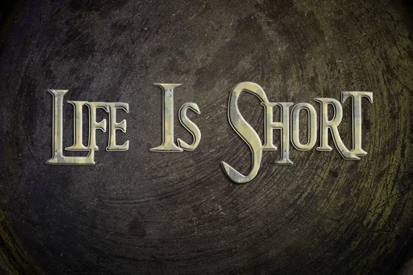 Life Is Short Concept — Stock Photo, Image