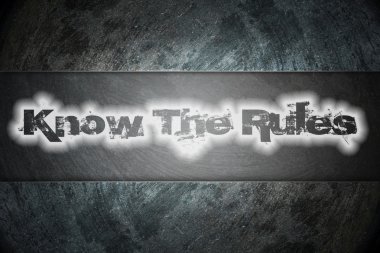 The Rules arka plan üzerinde biliyorum