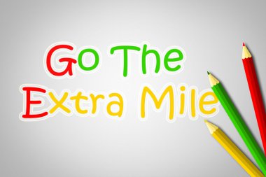 Go The Extra Mile Concept clipart