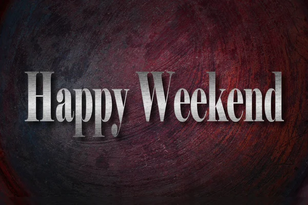 Happy Weekend Text on background — Stock Photo, Image