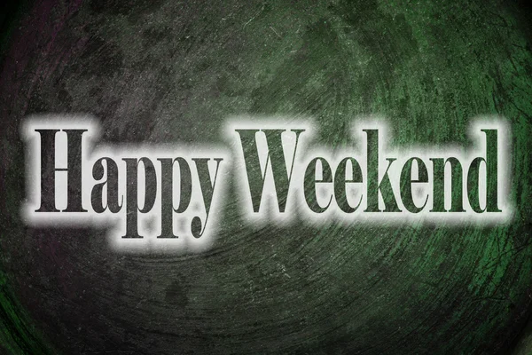 Happy Weekend Text on background — Stock Photo, Image