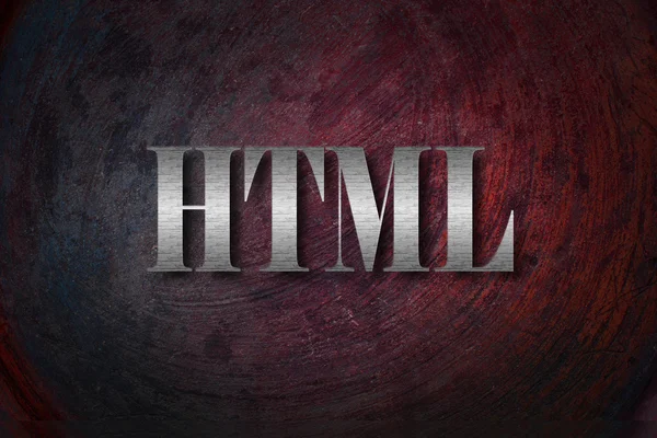 HTML Text on Background — Stock Photo, Image