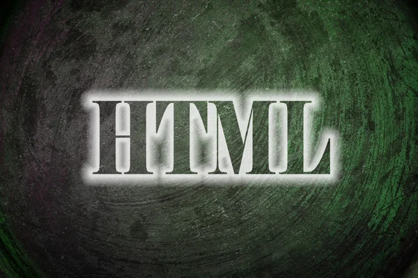 HTML Text on Background — Stock Photo, Image