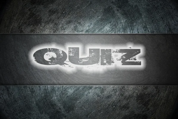 Metin arka plan üzerinde quiz — Stok fotoğraf