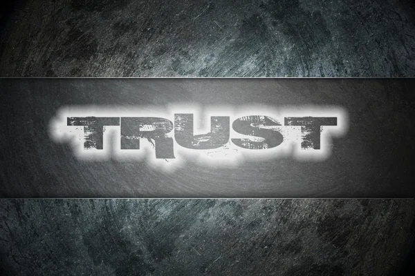 Trust text on background — Stock Photo, Image