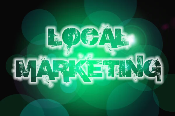 Conceito de Marketing Local — Fotografia de Stock