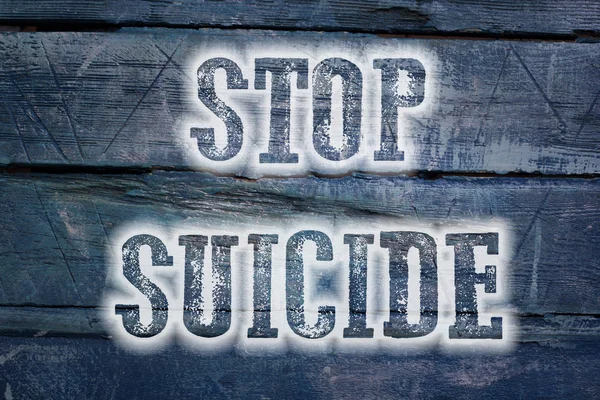 Zastavit sebevraždu koncept — Stock fotografie