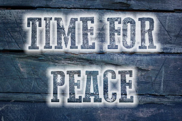 Tempo para o Conceito de Paz — Fotografia de Stock