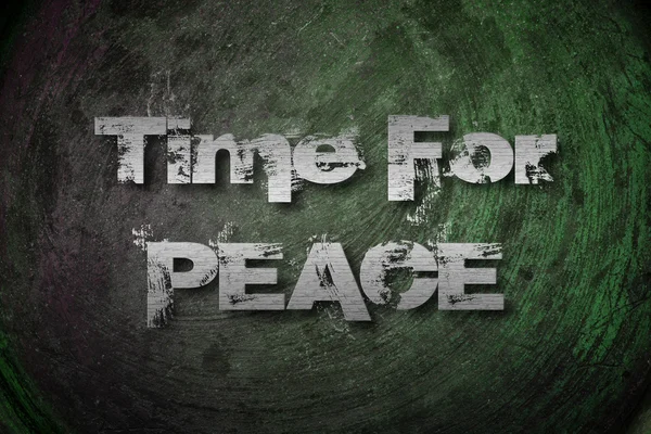 Ώρα για ειρήνη έννοια — Φωτογραφία Αρχείου