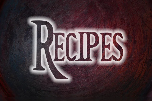 Recipes Concept — Stock Photo, Image