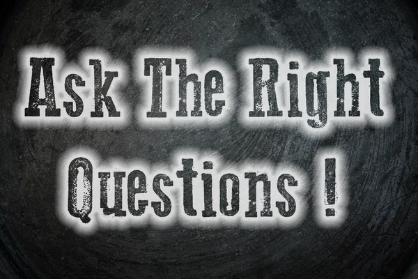 Ask The Right Questions Concept — Stock Photo, Image