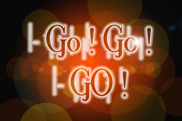 Go Go Go Concepto —  Fotos de Stock