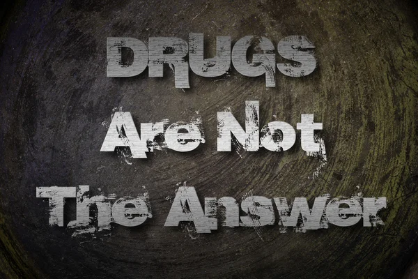Drugs Are Not The Answer Concept — Stock Photo, Image