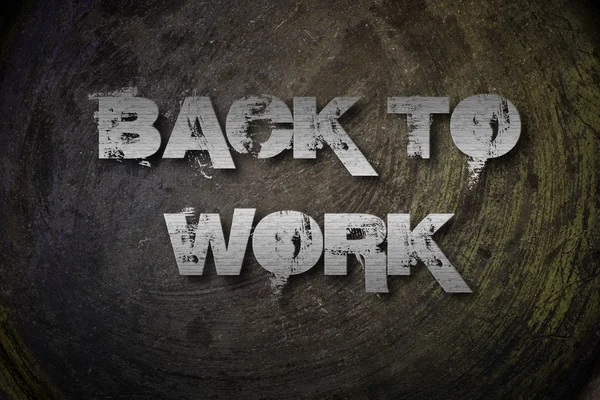 Back To Work Konzept — Stockfoto