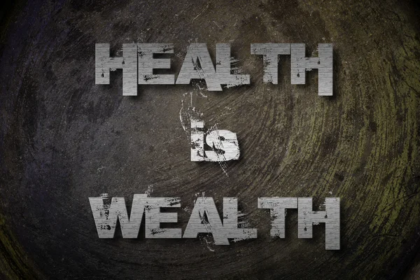 Health Is Wealth Concept — Stock Photo, Image