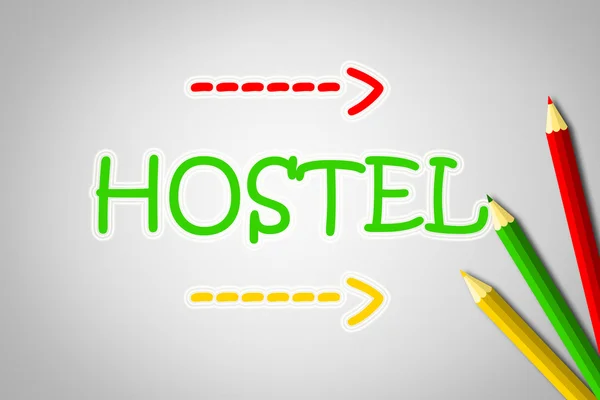 Hostel kavramı — Stok fotoğraf