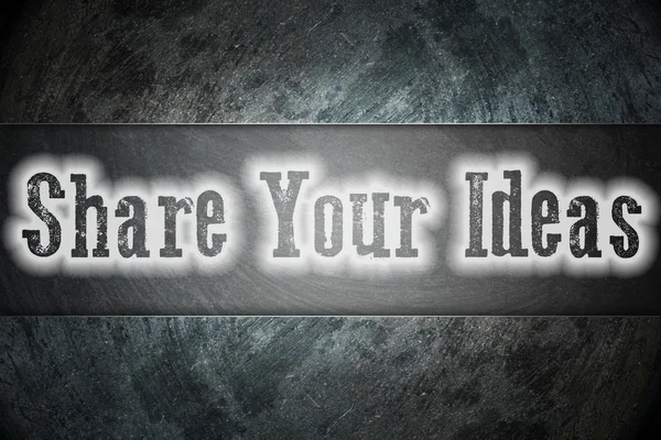 Share Your Ideas Concept — Stock Photo, Image