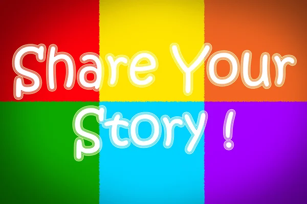 Share Your Story Concept — Stock Photo, Image