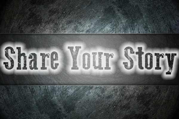 Share Your Story Concept — Stock Photo, Image