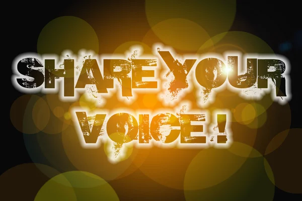 Share Your Voice Concept — Stock Photo, Image