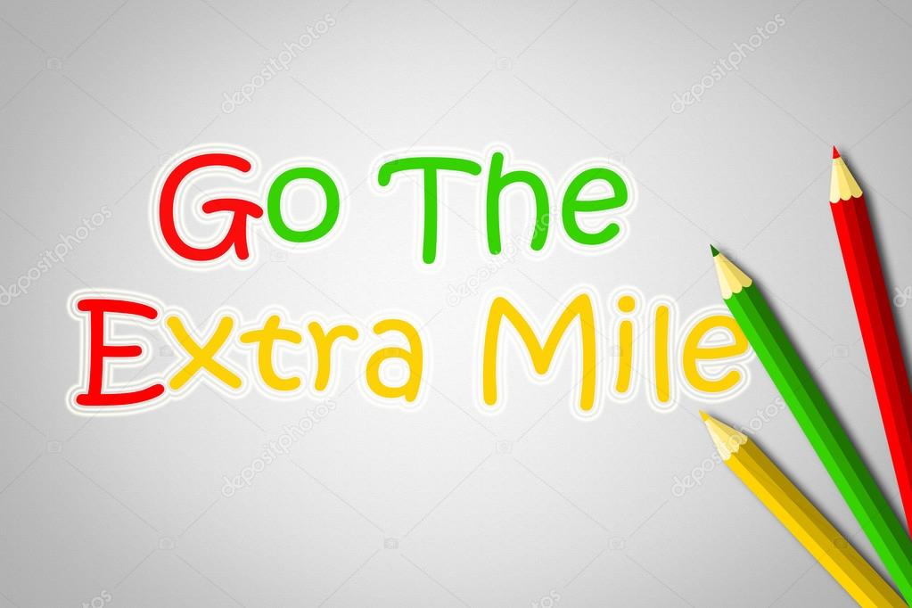Go The Extra Mile Concept