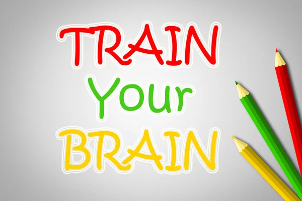 Train Your Brain Concept — Stock Photo, Image