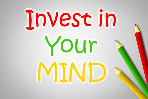Investi nella tua mente concetto — Foto Stock
