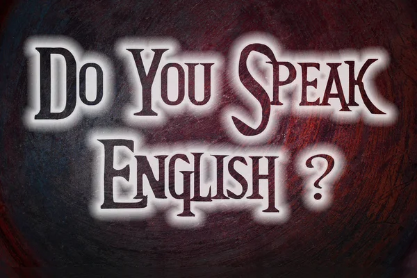 你会说英语的概念吗 — 图库照片