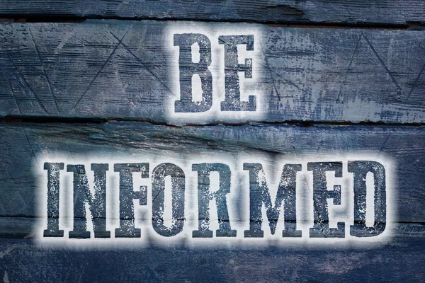 Be Informed Concept — Stock Photo, Image