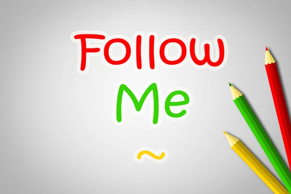 Follow Me Concept — Stock Photo, Image