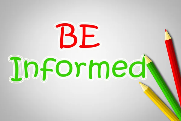 Be Informed Concept — Stock Photo, Image