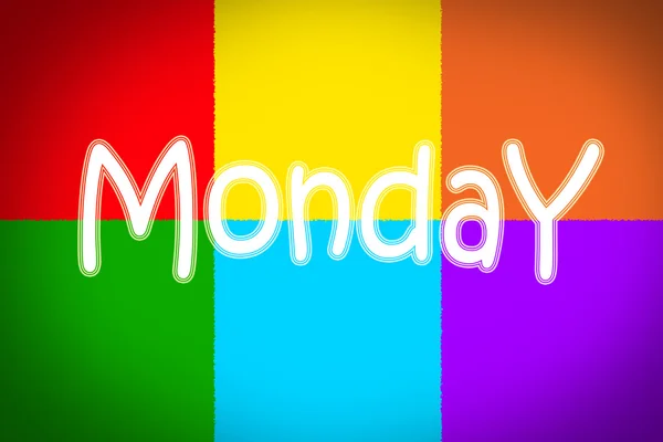 Koncepcja poniedziałek — Zdjęcie stockowe