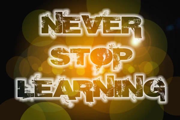 Never Stop Learning Concept — Φωτογραφία Αρχείου