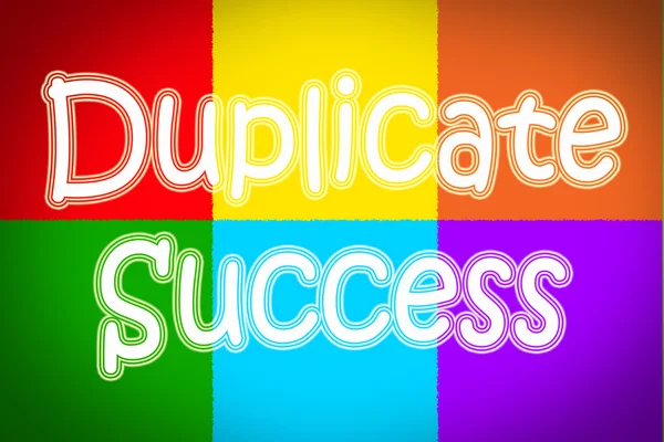 Concepto de éxito duplicado —  Fotos de Stock
