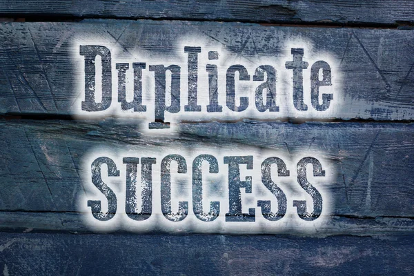 Concetto di successo duplicato — Foto Stock