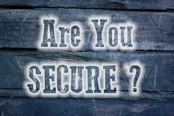 Are You Secure Concept — Stock Photo, Image