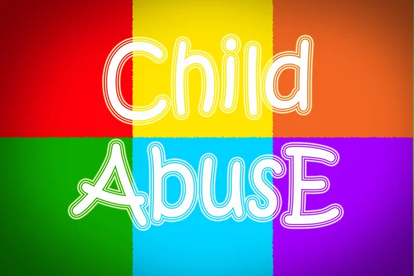 Conceito de abuso infantil — Fotografia de Stock